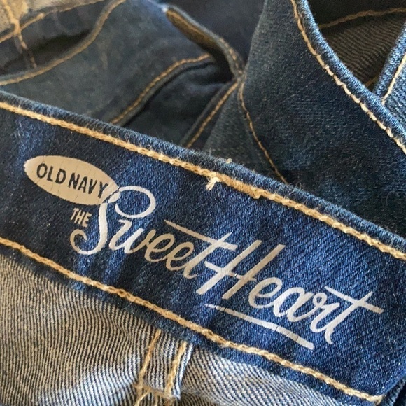 Vintage Old Navy Jean Bermudas High Waisted Cuffed The Sweetheart Jean S… - Picture 6 of 8